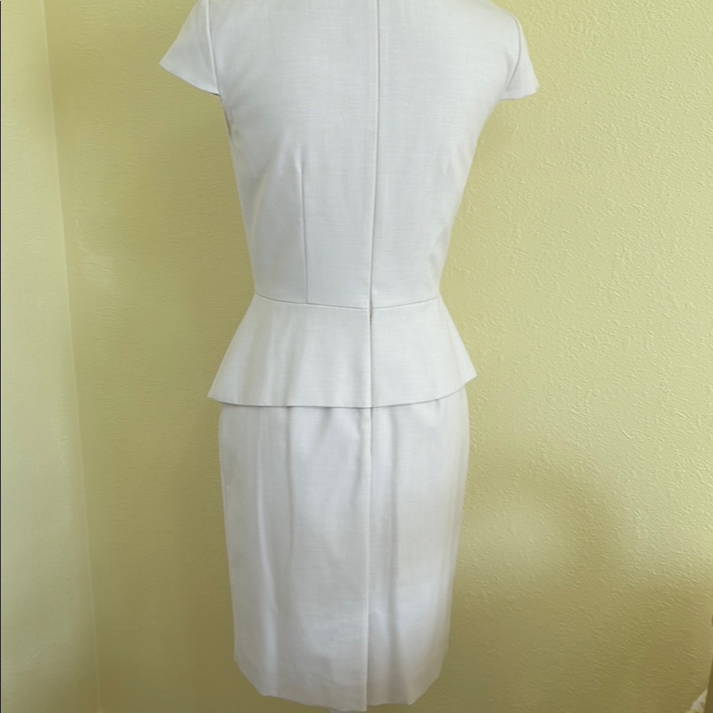 ANTONIO MELANI Cream Asymmetrical Dress - Picture 4 of 5
